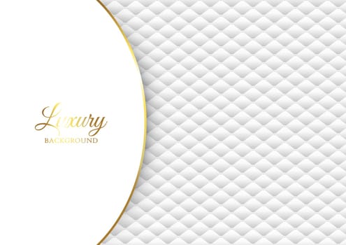Luxury background with white quilted design