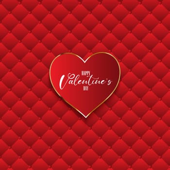 Valentine's Day background with heart on luxury texture
