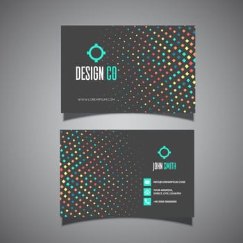 Business card with a clean modern design