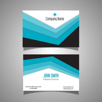 Business card with a modern design