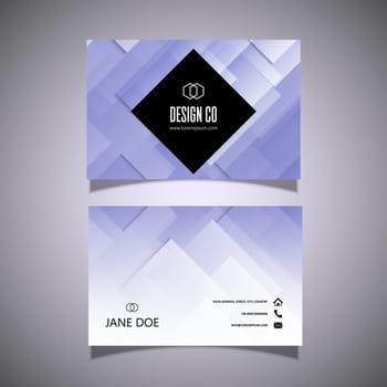 Business card with a low poly design
