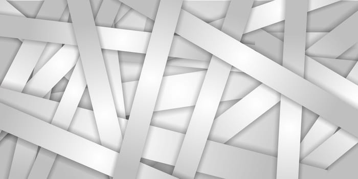 Abstract banner design in grey and white