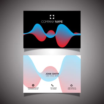 Business card with a modern design