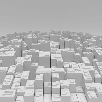 Render of 3D Geometric Abstract Background