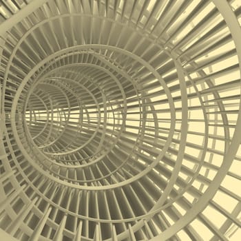 Render of 3D Geometric Abstract Background