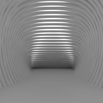 Render of 3D Geometric Abstract Background