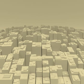 Render of 3D Geometric Abstract Background