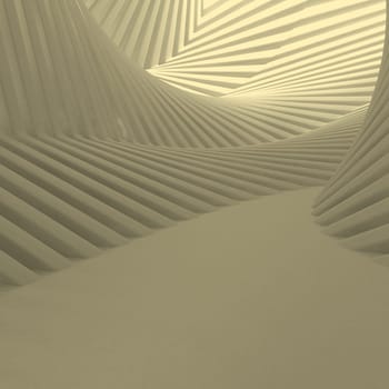 Render of 3D Geometric Abstract Background