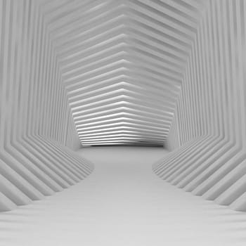 Render of 3D Geometric Abstract Background