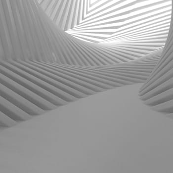 Render of 3D Geometric Abstract Background