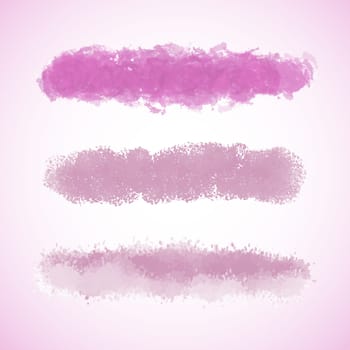 Pink grunge style brush stroke collection