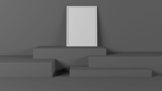 Render of 3D Abstract Geometric Background