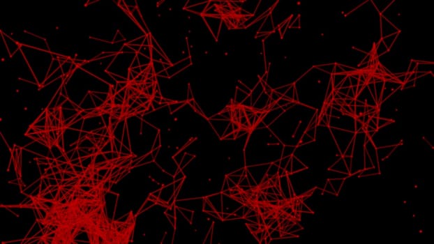 Render of 3D Abstract Chaotic Elements