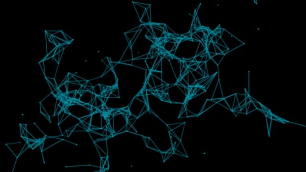 Render of 3D Abstract Chaotic Elements