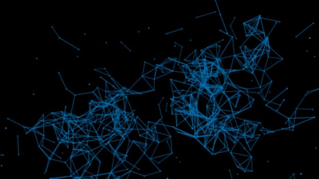 Render of 3D Abstract Chaotic Elements