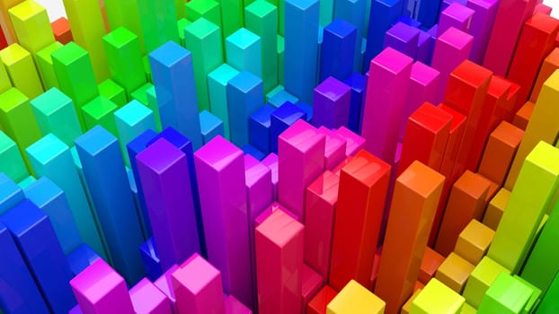 Render of 3D Geometric Abstract Background