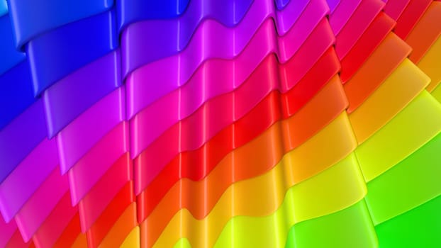 Render of 3D Geometric Abstract Background