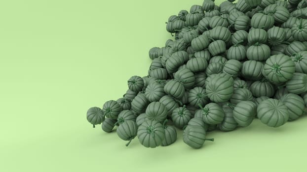 3d render of Stylised Jack-o-latern pumpkin