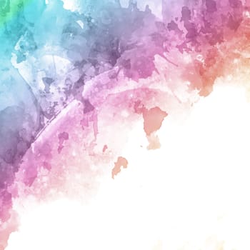Detailed rainbow coloured watercolur texture background