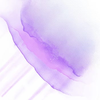 Purple watercolour texture and abstract halftone dots design