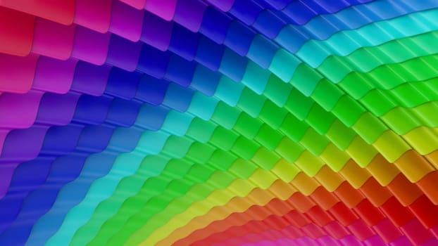 Render of 3D Geometric Abstract Background