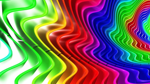 Render of 3D Geometric Abstract Background