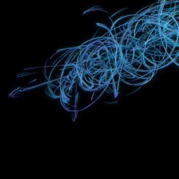 3d render of Swirl spline line abstract background. desktop wallpaper.