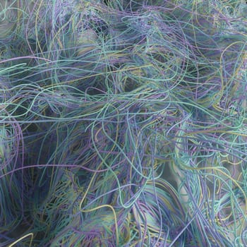 3d render of Swirl spline line abstract background. desktop wallpaper.