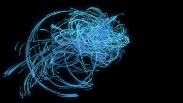3d render of Swirl spline line abstract background. desktop wallpaper.