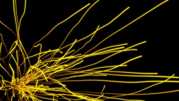 3d render of Swirl spline line abstract background. desktop wallpaper.