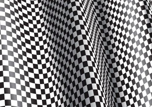 Abstract background with a distorted checkered pattern