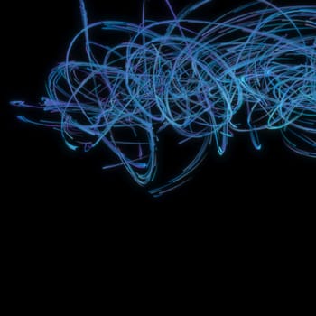 3d render of Swirl spline line abstract background. desktop wallpaper.