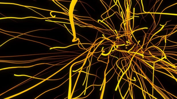 3d render of Swirl spline line abstract background. desktop wallpaper.