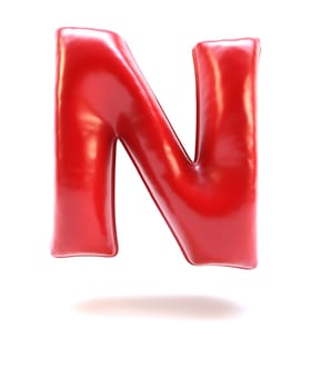 3D Render of  Alphabet Letter