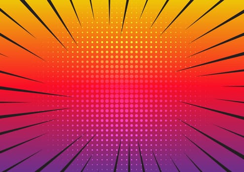 Retro styled starburst background design
