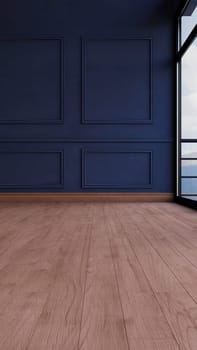 Render of 3D Contemporary Empty Room