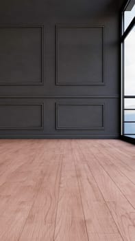 Render of 3D Contemporary Empty Room