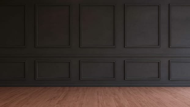 Render of 3D Contemporary Empty Room