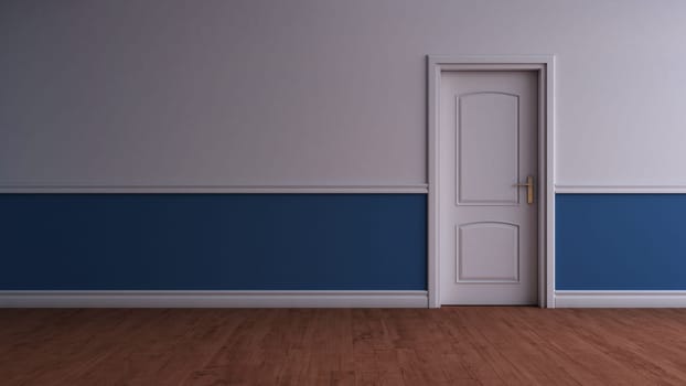 Render of 3D Contemporary Empty Room
