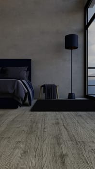 3D render of a Bedroom