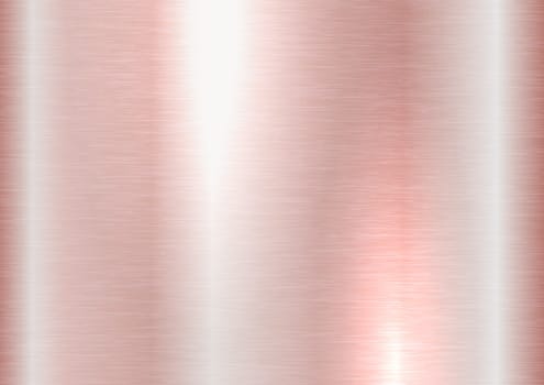 Brushed metal texture in rose gold colour