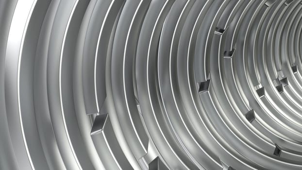 Render of 3D Geometric Abstract Background