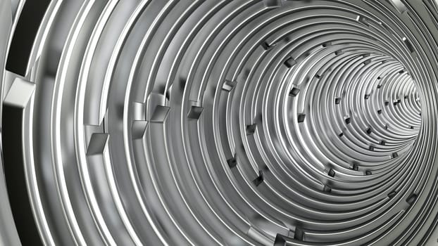 Render of 3D Geometric Abstract Background