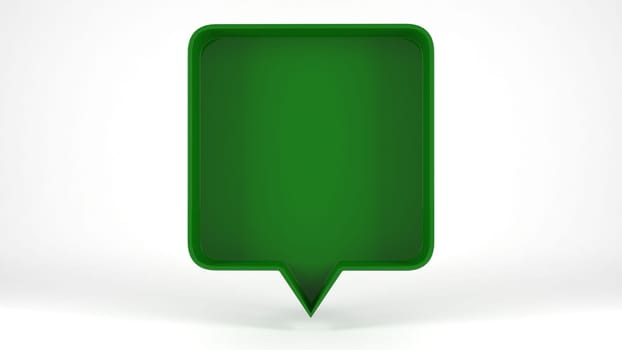 3d Render of Colored Speech Bubble Background