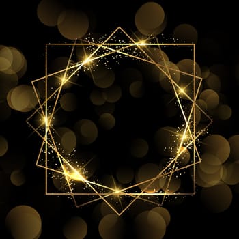 Decorative festive background with sparkle border design