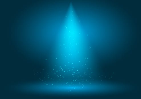 Display background with spotlight shining down