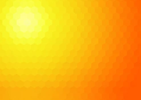abstract sunshine hexagonal mosaic background