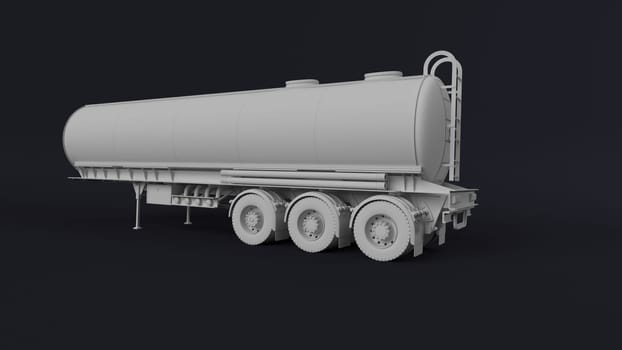 3D Render of a Cargo Delivery Vehicle