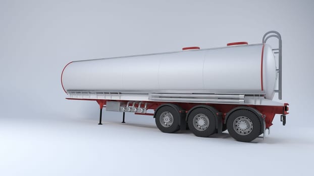 3D Render of a Cargo Delivery Vehicle