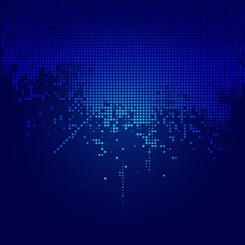 Abstract tec background with halftone squares design